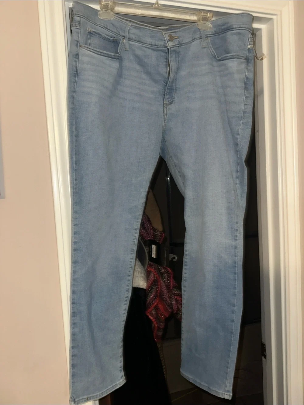 NWT Levi's Light Blue Straight Leg Jeans shaping skinny 311 20w nice